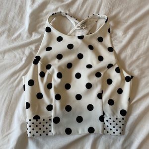MISS SELFRIDGE POLKA DOT TOP
